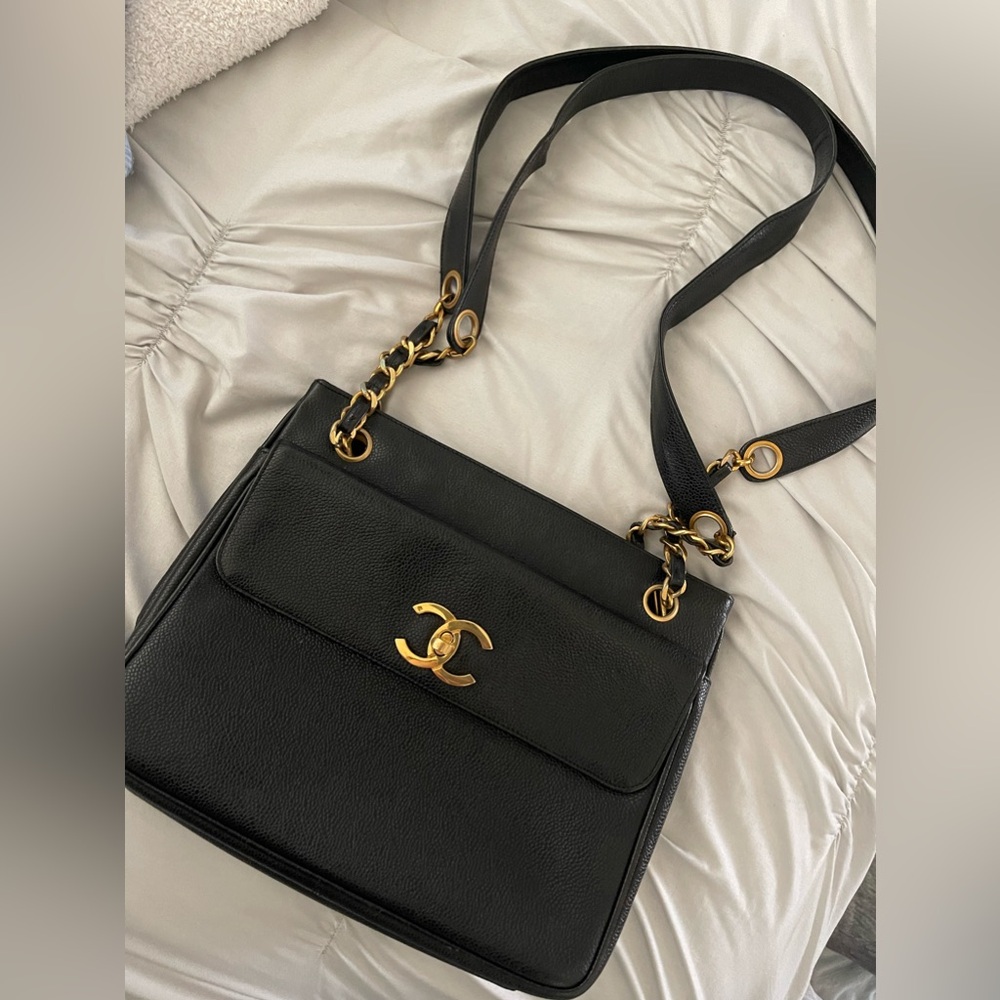 Chanel 1994 Caviar Double Sided Tote